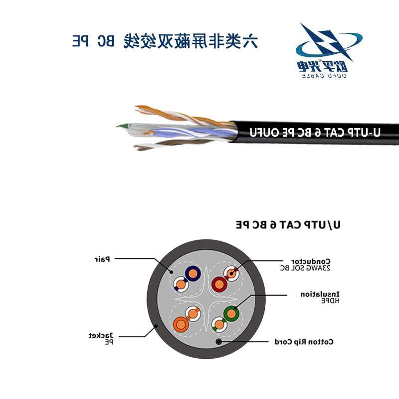 静安区U/UTP6类4对非屏蔽室外电缆(23AWG)