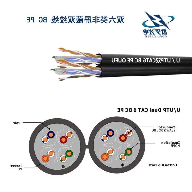 静安区U/UTP6类双4对非屏蔽室外电缆(23AWG)